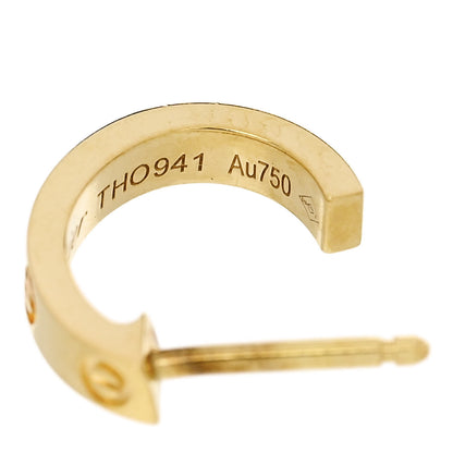 Cartier 18K Yellow Gold Small LOVE Hoop Earrings 5 of 6