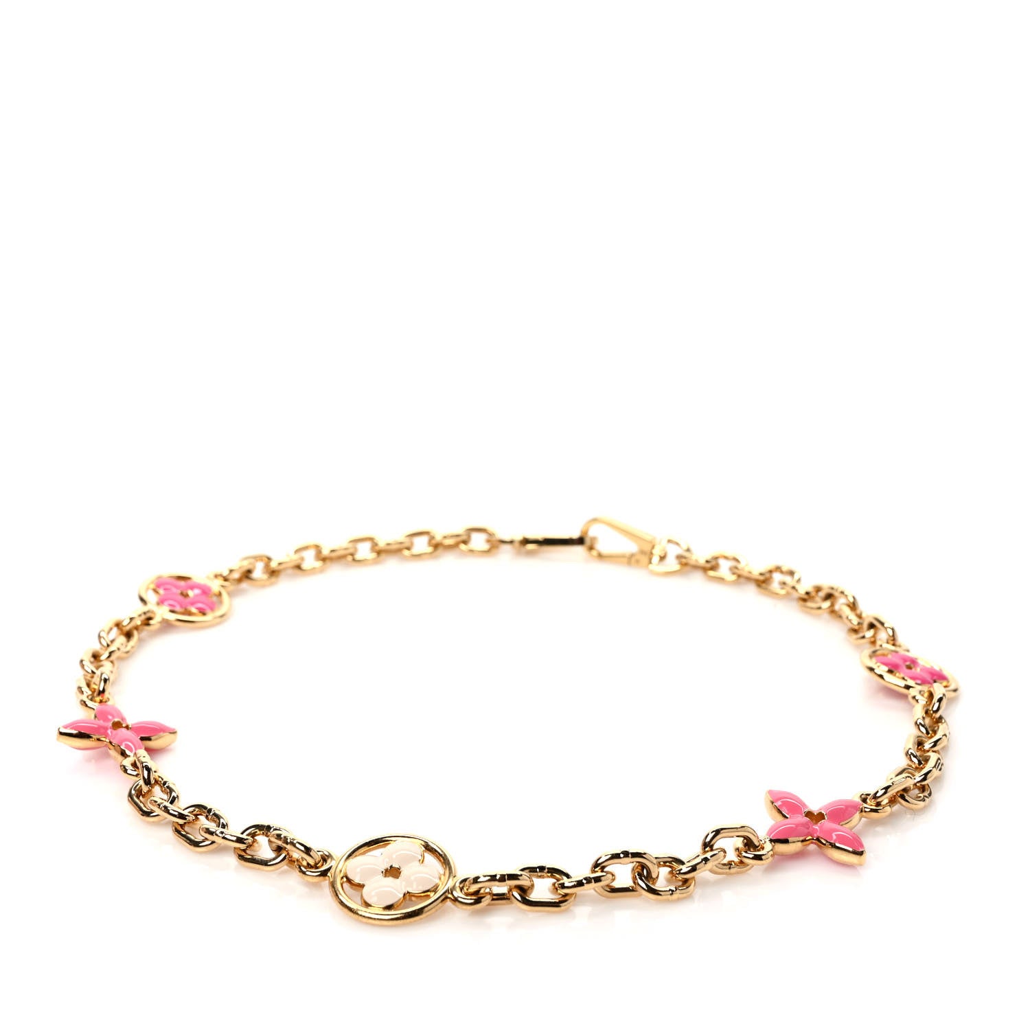 Louis Vuitton Taurillon Flower Capucines Chain Bag Charm Pink 3 of 5
