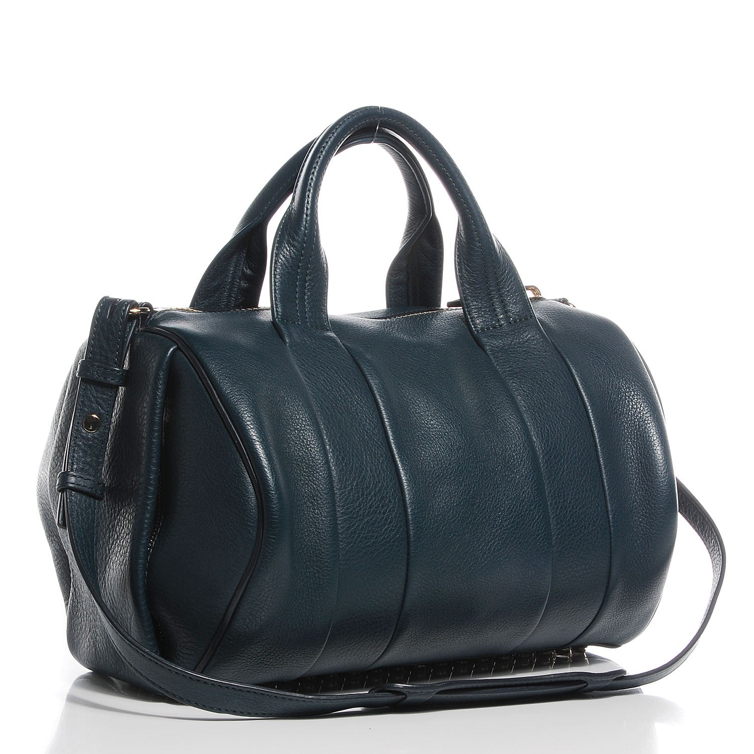 Alexander Wang Lambskin Rocco Duffel Dark Argon Pale Gold Hardware 3 of 7