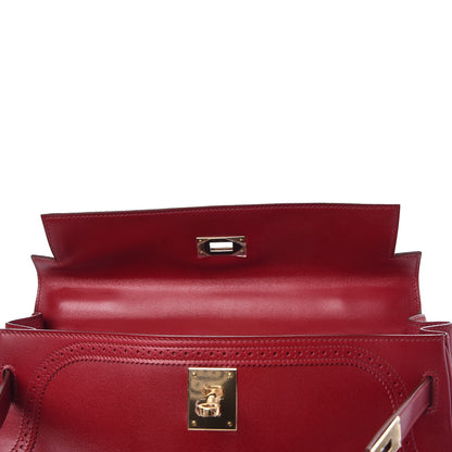 Hermes Tadelakt Ghillies Kelly 32 Rubis 9 of 39