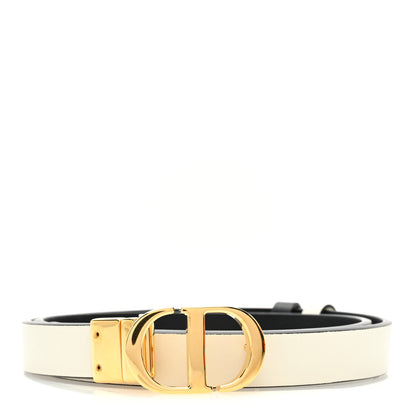 Christian Dior Calfskin 30 Montaigne Reversible Belt 85 34 Black Multicolor 1 of 4
