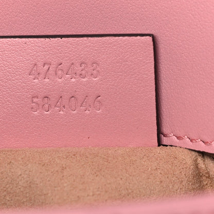 Gucci Calfskin Matelasse Super Mini GG Marmont Shoulder Bag Wild Rose 8 of 14