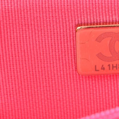 Chanel Caviar Quilted Wallet On Chain WOC Fuchsia 8 of 12