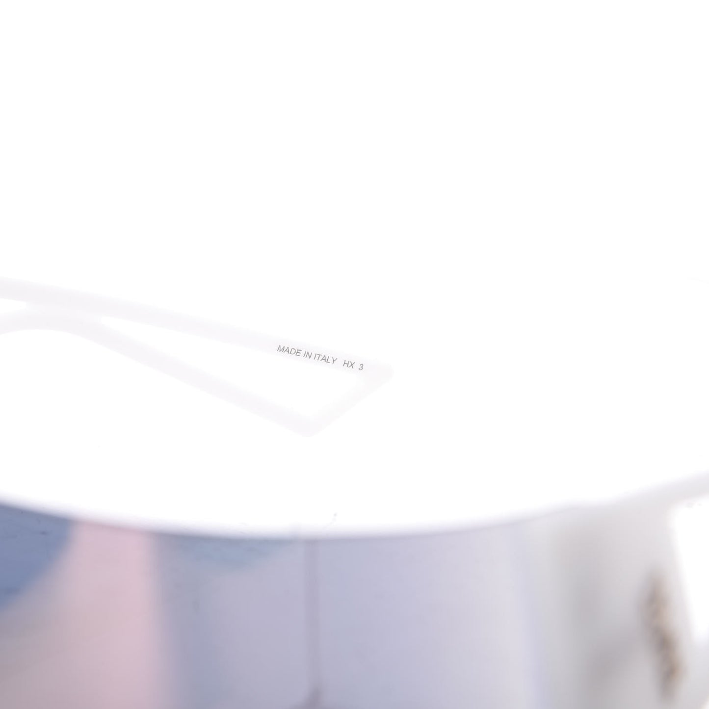 Acetate Mirrored KaleiDiorscopic Sunglasses Multicolor White