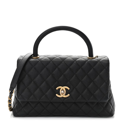 Chanel Caviar Quilted Small Coco Handle Flap Black 1 of 10
