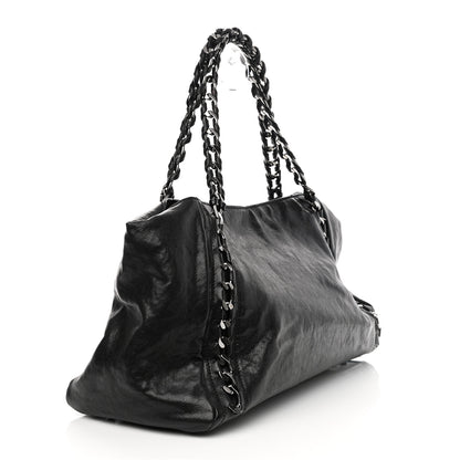 Chanel Glazed Caviar East West Modern Chain Tote Black 3 of 11