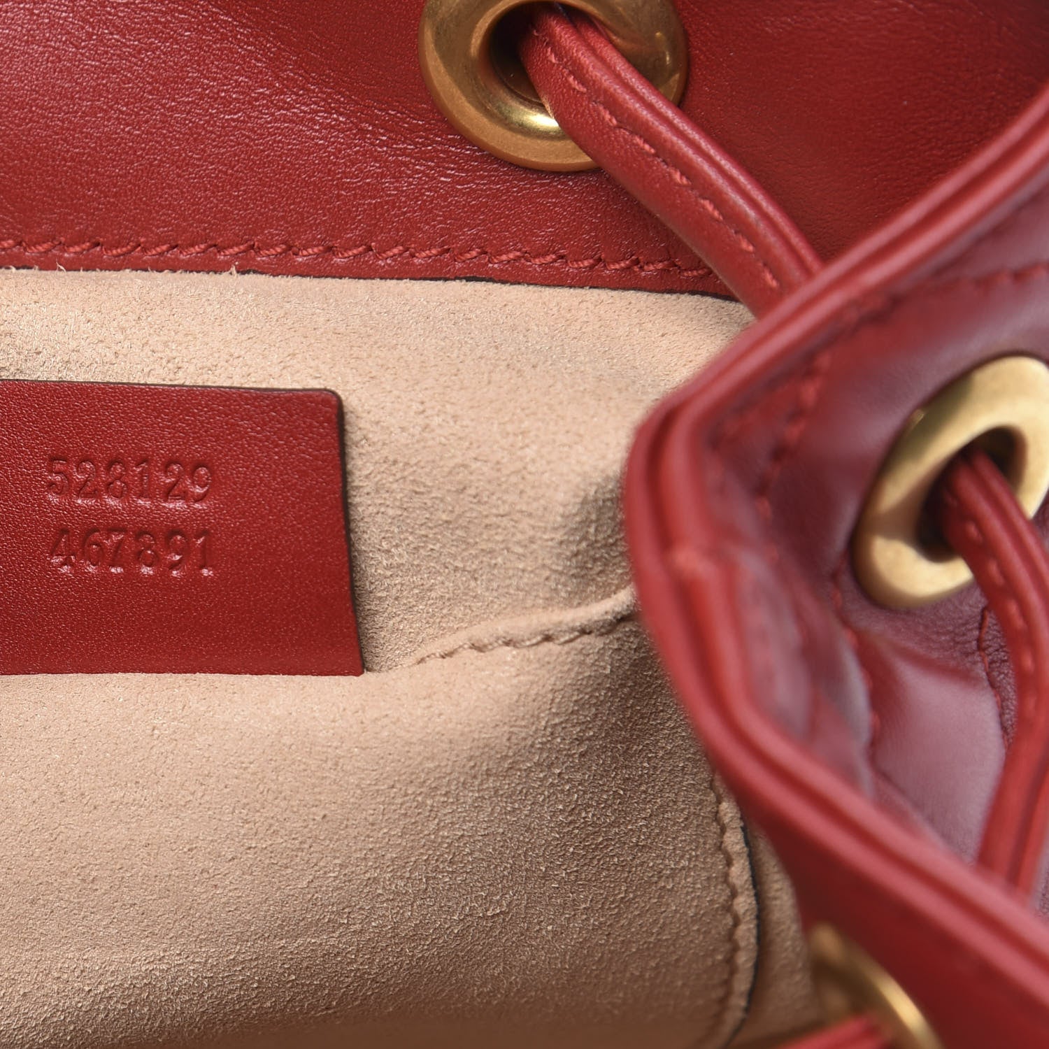 Gucci Calfskin Matelasse GG Marmont Flap Backpack Hibiscus Red 6 of 8