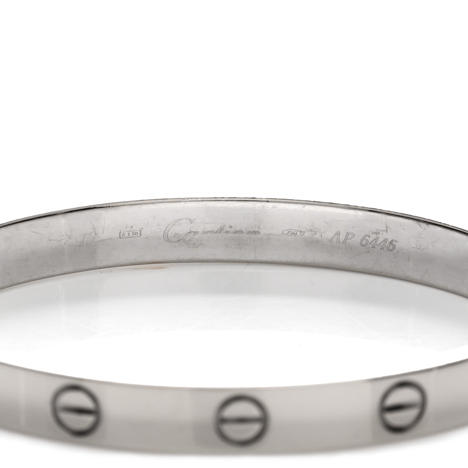 Cartier 18K White Gold LOVE Bracelet 16 3 of 3
