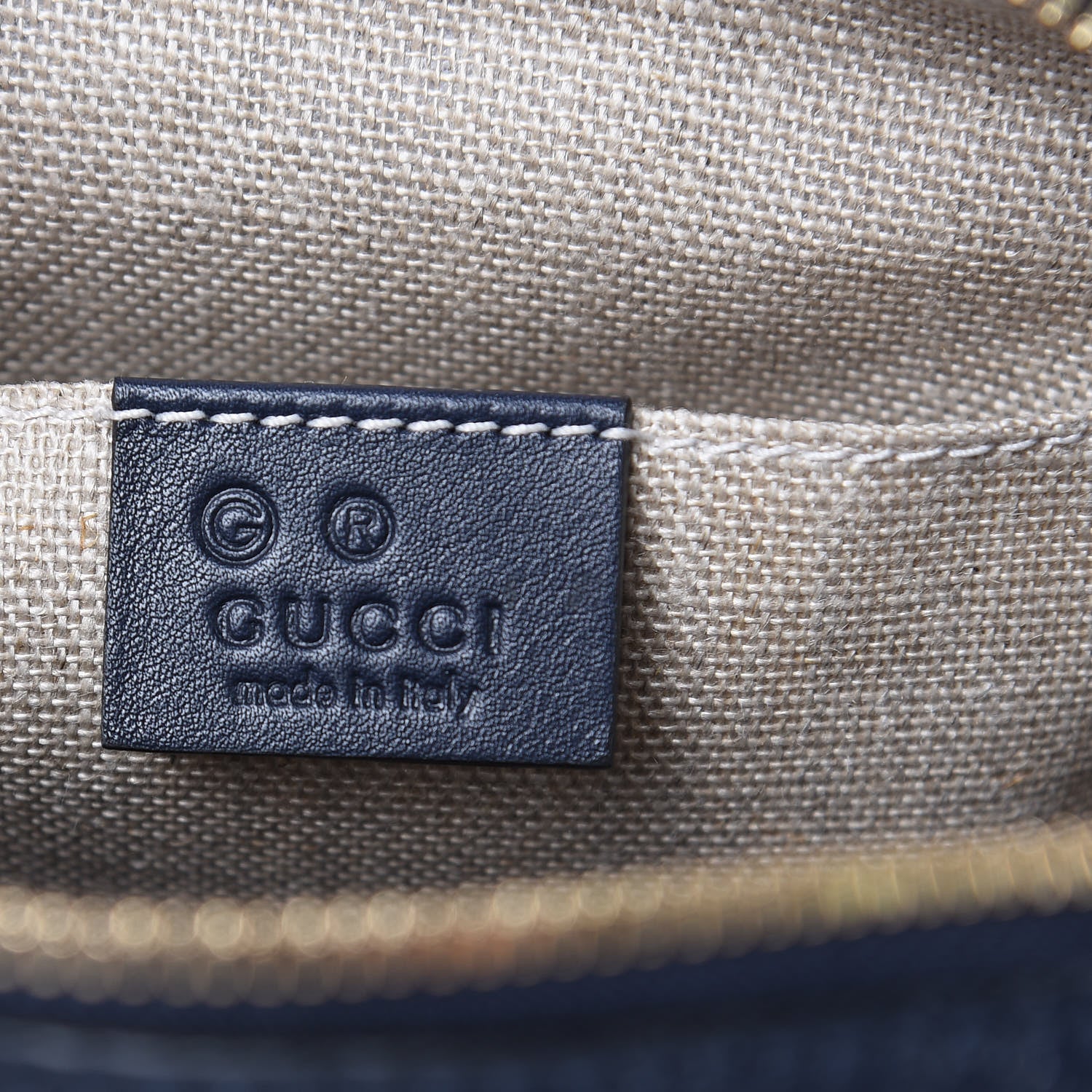 Gucci Soft Microguccissima Mini Bree Messenger Bag Blue 6 of 9