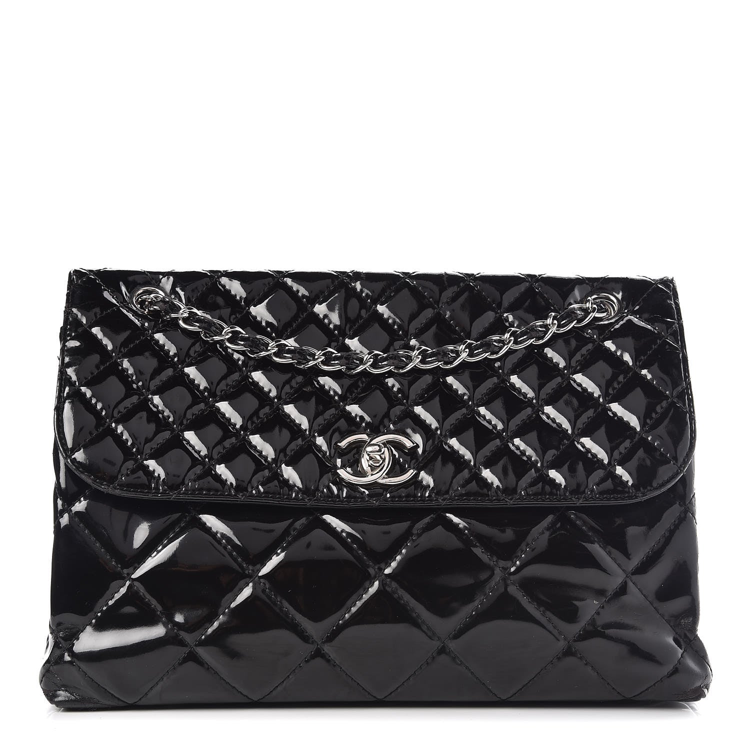 Chanel Vinyl Quilted In the Business Flap Bag Black 1 of 17