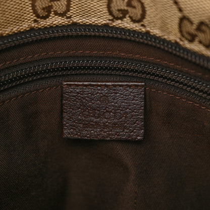 Gucci Monogram Web Small Flat Messenger Bag Brown 7 of 14