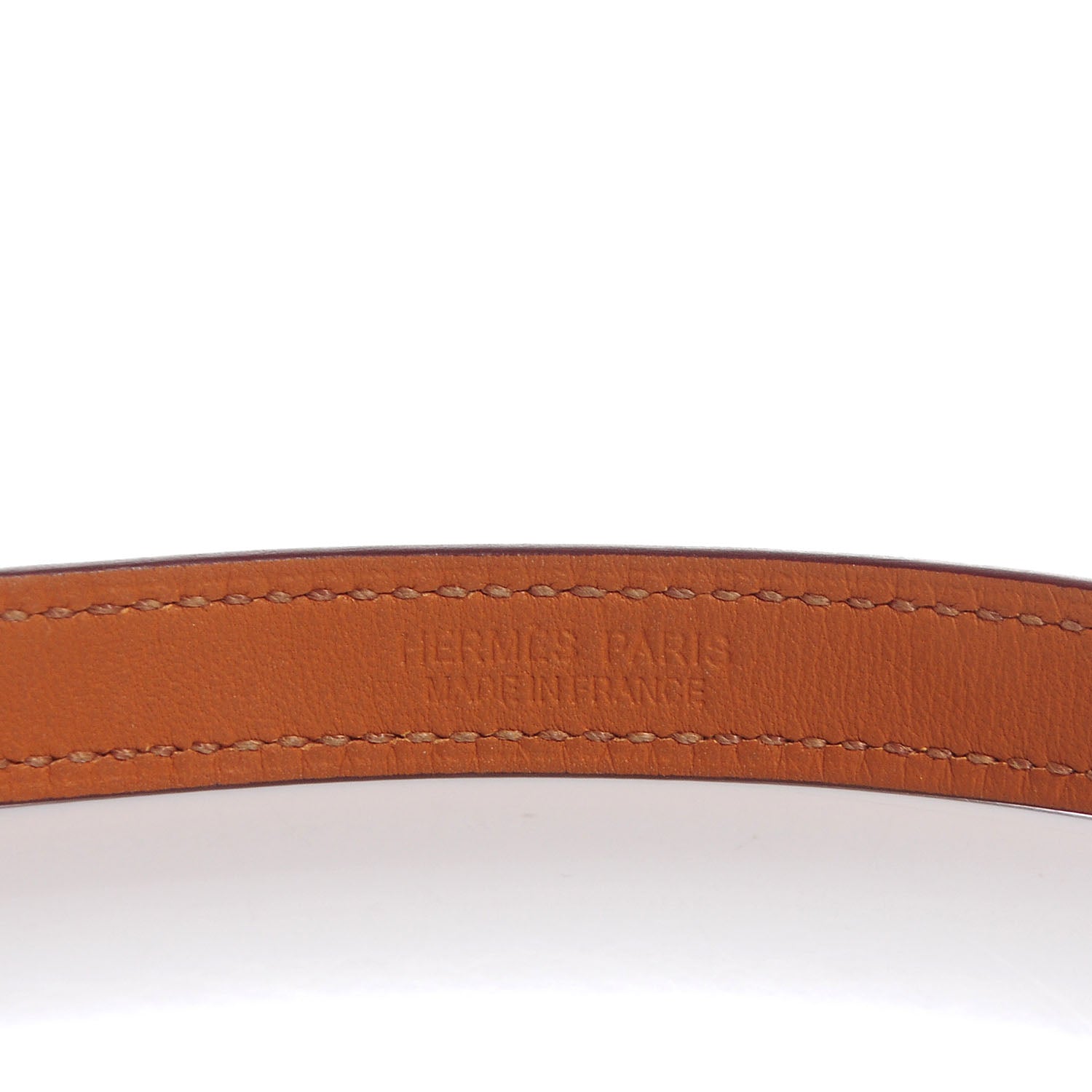 Hermes Epsom Rivale Double Tour Bracelet Extra Small Orange 7 of 8