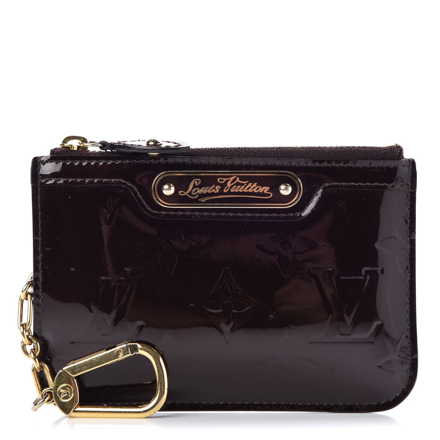 Louis Vuitton Vernis Key Pouch Amarante 1 of 8