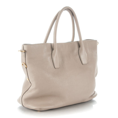Prada Vitello Daino Shopping Tote Pomice 3 of 13