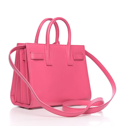Saint Laurent Calfskin Nano Sac De Jour Rose Clair 2 of 10
