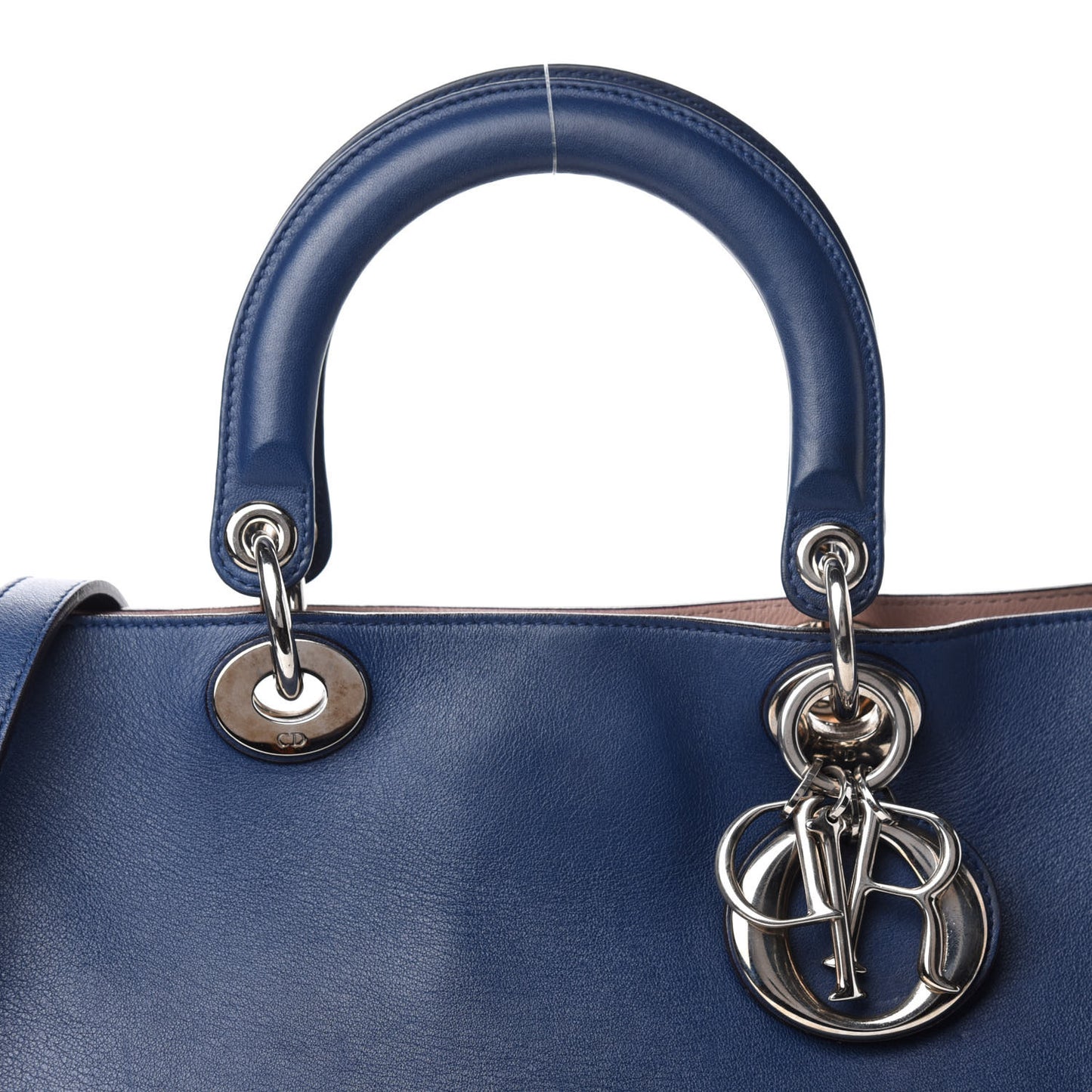 Smooth Calfskin Large Diorissimo Tote Blue