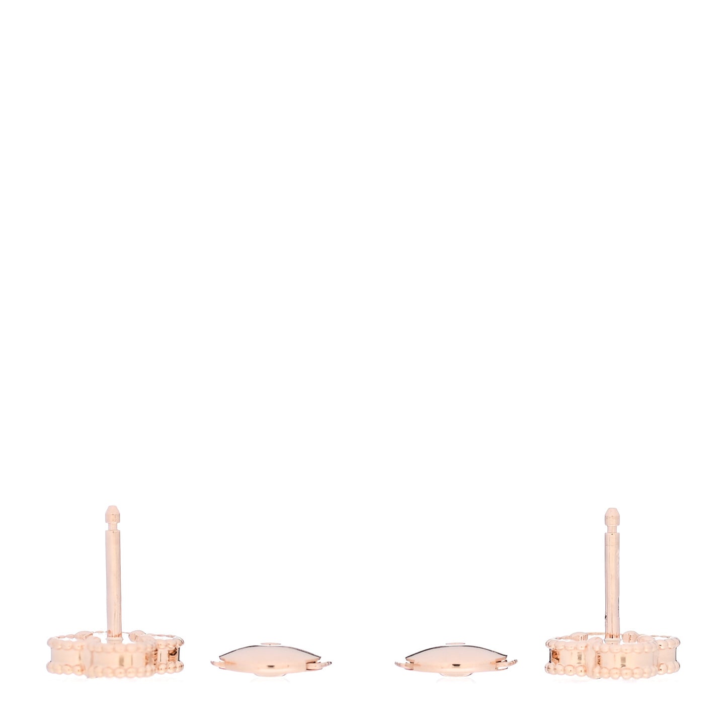 18K Rose Gold Carnelian Sweet Alhambra Earrings