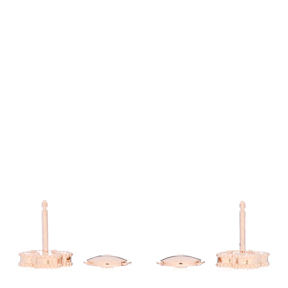 Van Cleef & Arpels 18K Rose Gold Carnelian Sweet Alhambra Earrings 3 of 6