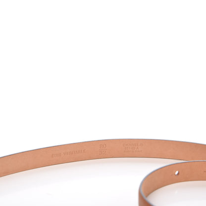 Chanel Calfskin CC Belt 80 32 Brown 4 of 6