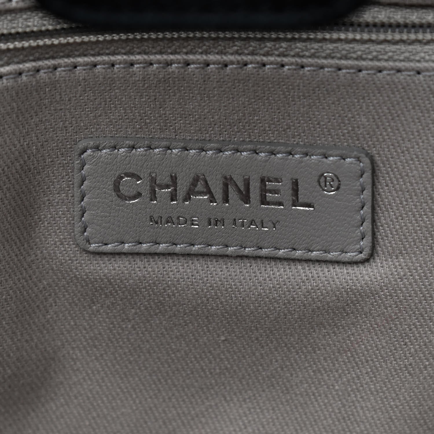 Chanel Glazed Calfskin Large Deauville Tote Black 6 of 10