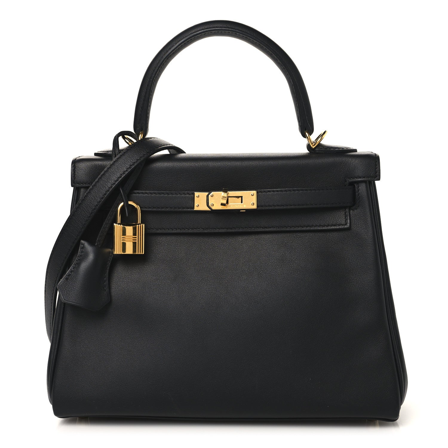 Hermes Swift Kelly Retourne 25 Black 1 of 12