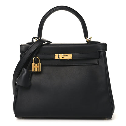 Hermes Swift Kelly Retourne 25 Black 1 of 12