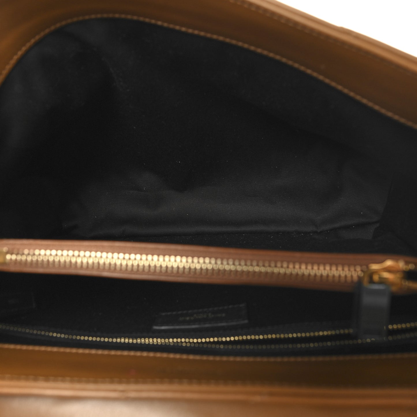Calfskin Y Quilted Monogram Medium Loulou Chain Satchel Dark Natural