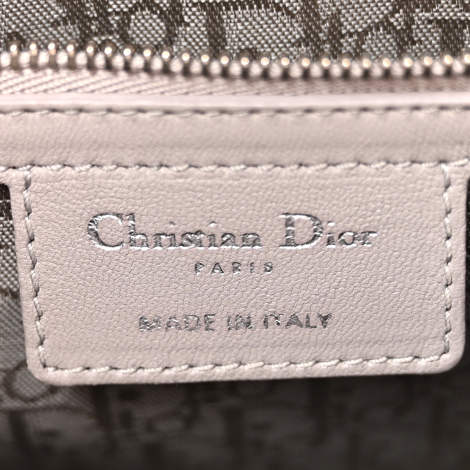 Christian Dior Lambskin Cannage Medium Lady Dior Grey 6 of 16