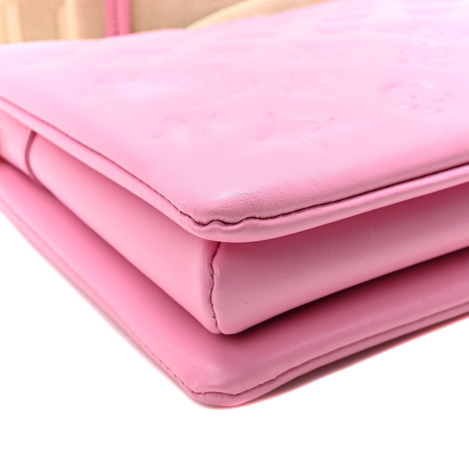 Louis Vuitton Lambskin Embossed Monogram Coussin PM Rose Bonbon 8 of 9