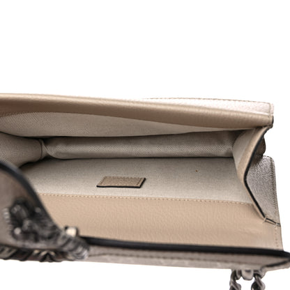 Gucci GG Supreme Monogram Textured Dollar Calfskin Small Rectangular Dionysus Shoulder Bag Beige Mystic White Oatmeal 5 of 11