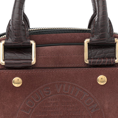 Louis Vuitton Suede Stamped Alligator Embossed Havane Bowler PM  Brun 6 of 11
