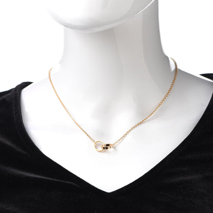 Cartier 18K Pink Gold Interlocking LOVE Necklace 2 of 5