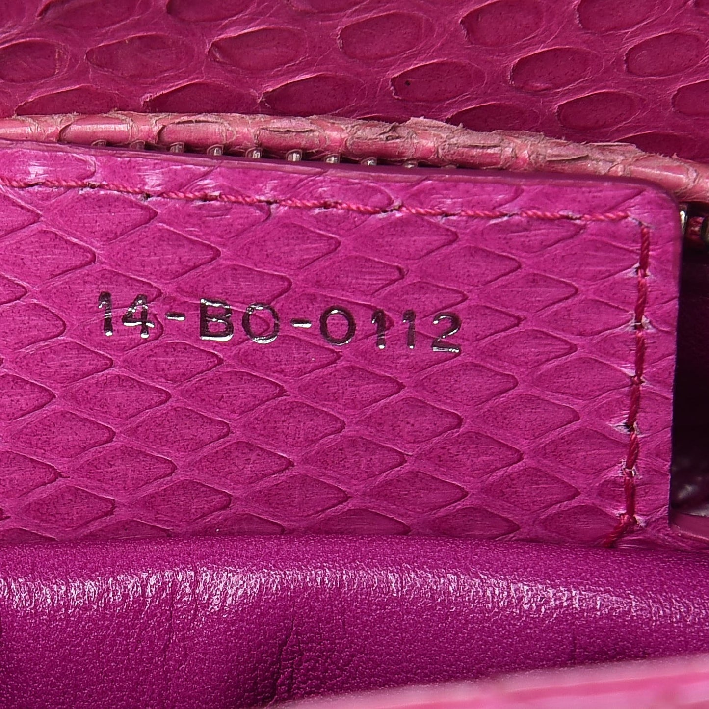 Python Medium Lady Dior Pink