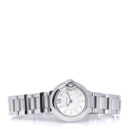 Cartier Stainless Steel Diamond 28mm Ballon Bleu De Cartier Quartz Watch 2 of 4