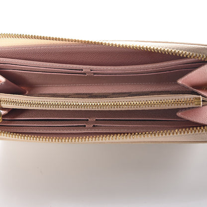 Louis Vuitton Damier Azur Clemence Wallet Rose Ballerine 5 of 9