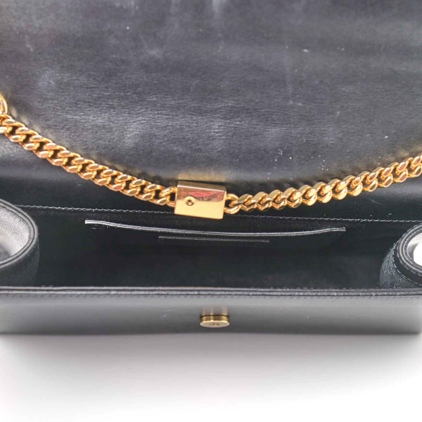 Smooth Calfskin Medium Classic Monogram Kate Tassel Satchel Black