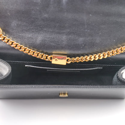 Saint Laurent Smooth Calfskin Medium Classic Monogram Kate Tassel Satchel Black 5 of 10