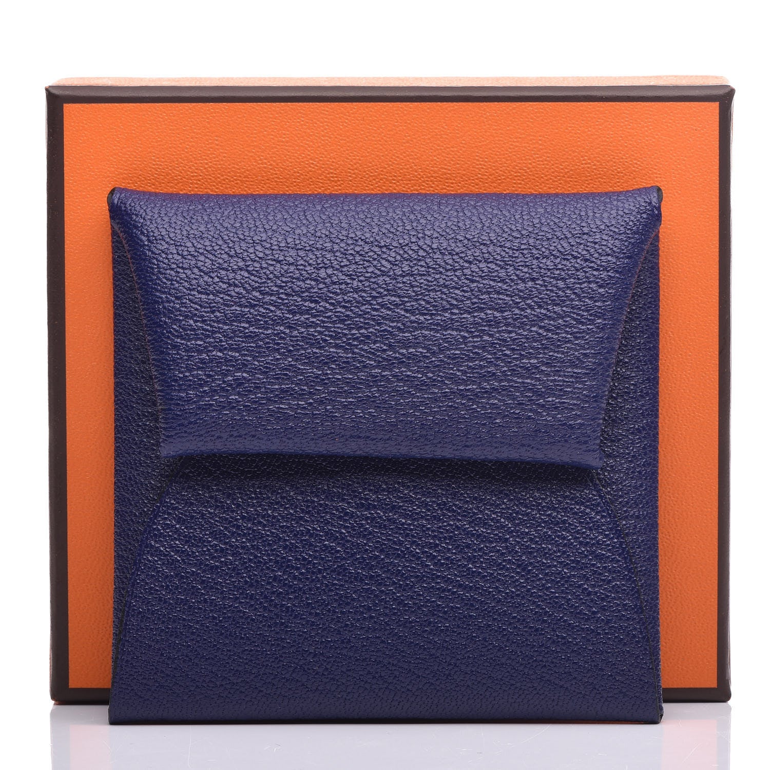 Hermes Chevre Mysore Bastia Coin Purse Bleu Encre 7 of 7