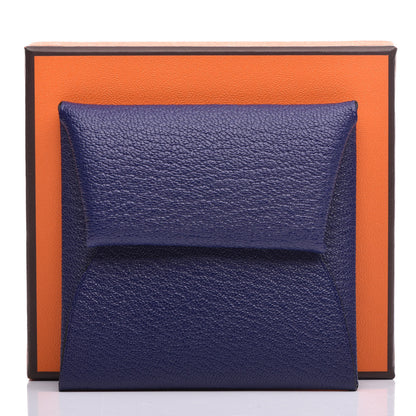 Hermes Chevre Mysore Bastia Coin Purse Bleu Encre 7 of 7