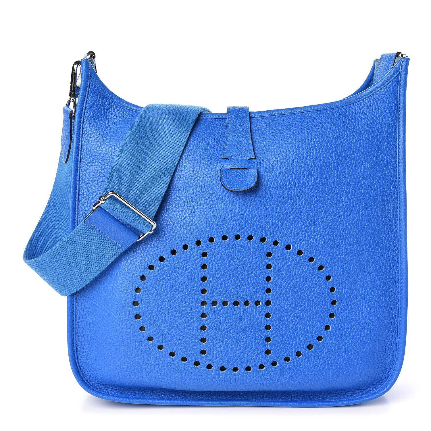 Hermes Taurillon Clemence Evelyne III GM Bleu Hydra 1 of 10