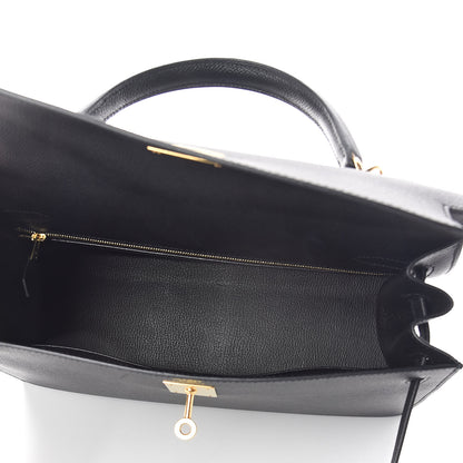 Hermes Epsom Kelly Sellier 32 Black 7 of 32