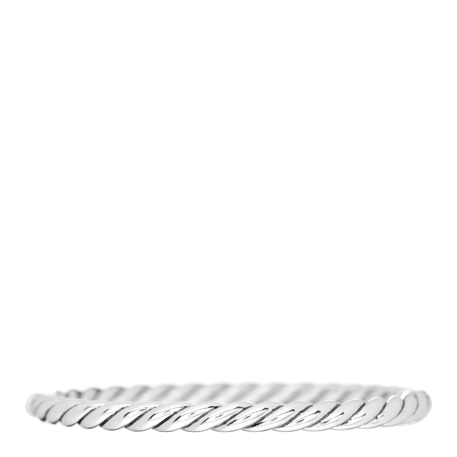 David Yurman Sterling Silver 5mm Sculpted Cable Bracelet 1 of 4