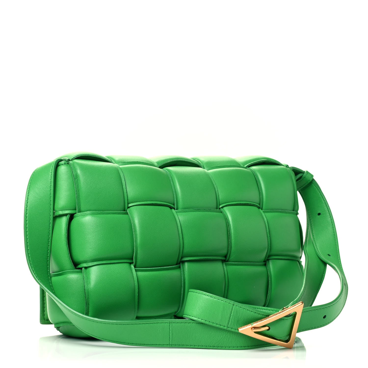 Bottega Veneta Nappa Maxi Intreccio Padded Cassette Crossbody Bag Grass 2 of 4