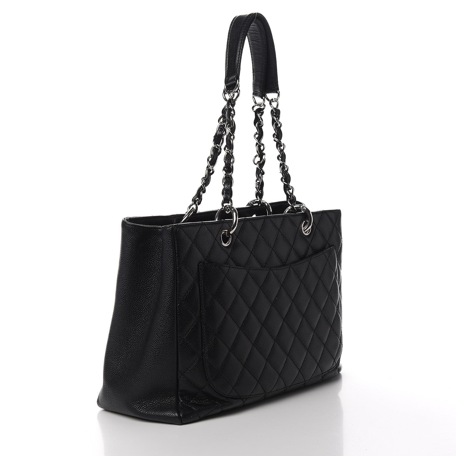 Chanel Caviar Quilted Grand Shopping Tote GST Black 2 of 16