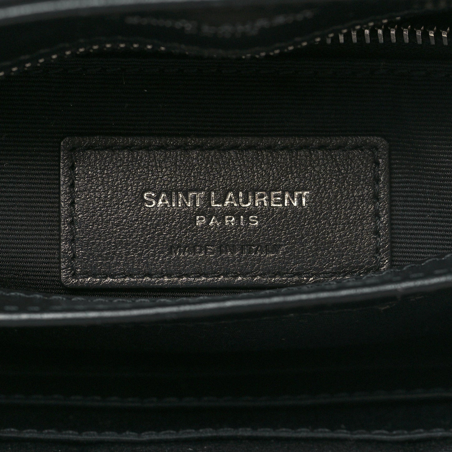 Calfskin Y Quilted Monogram Toy Loulou Crossbody Bag Black