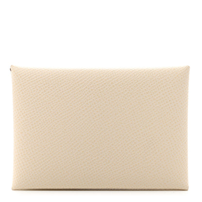 Hermes Epsom Calvi Duo Card Case Craie 1 of 7