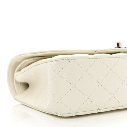 Chanel Caviar Quilted Medium Double Flap White 9 of 17