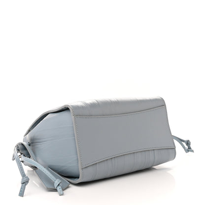 Mulberry Crinkled Calfskin Small Iris Tote Cloud 4 of 11