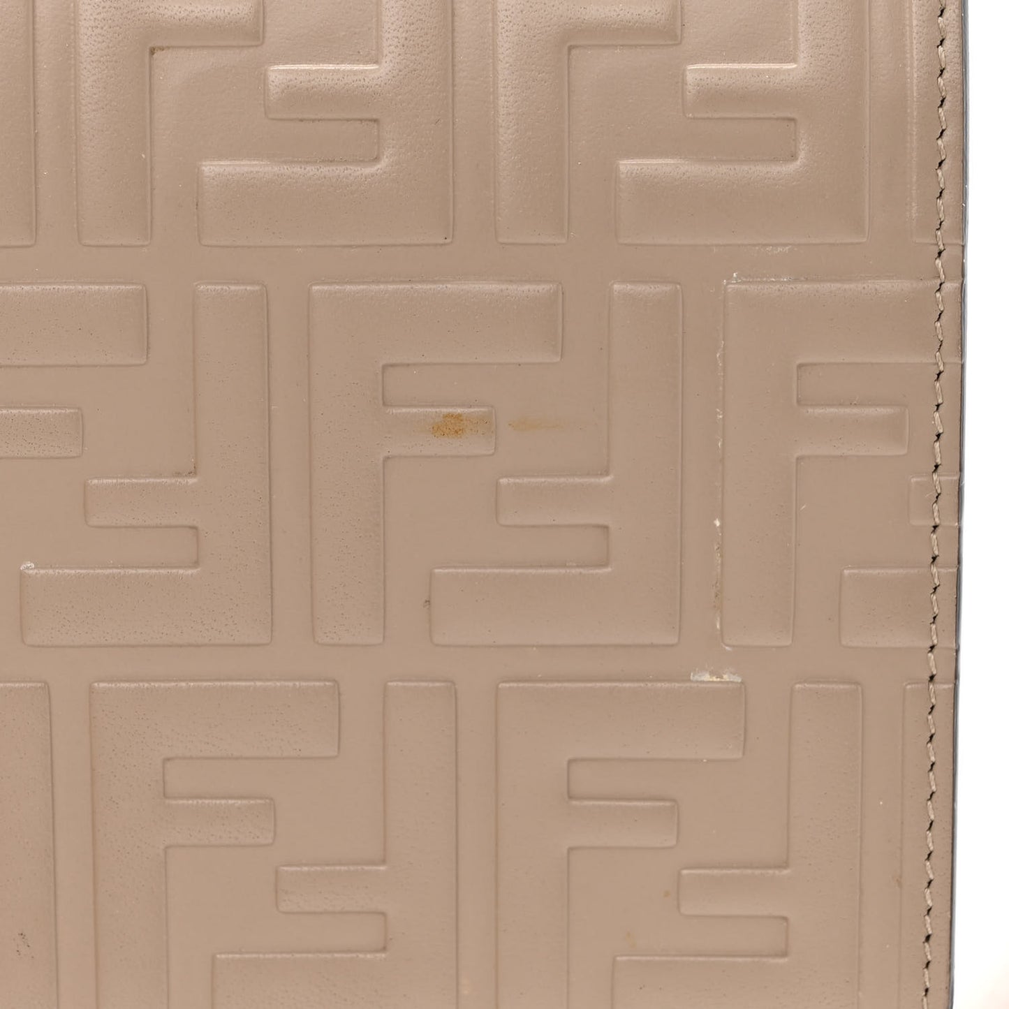 Vitello Liberty FF 1974 Embossed Kan I Shoulder Bag Tortora
