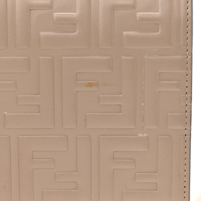 Fendi Vitello Liberty FF 1974 Embossed Kan I Shoulder Bag Tortora 13 of 18